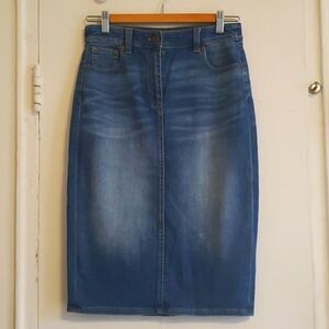 High Waist denim skirt J.Crew Indigo Denim Pencil Skirt